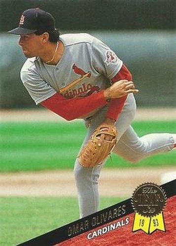 #438 Omar Olivares - St. Louis Cardinals - 1993 Leaf Baseball