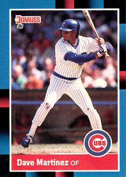 #438 Dave Martinez - Chicago Cubs - 1988 Donruss Baseball