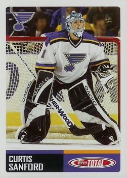 #438 Curtis Sanford - St. Louis Blues - 2002-03 Topps Total Hockey