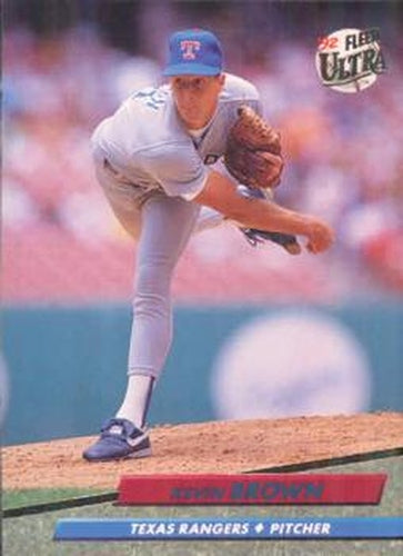 #438 Kevin Brown - Texas Rangers - 1992 Ultra Baseball