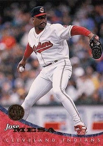 #438 Jose Mesa - Cleveland Indians - 1994 Leaf Baseball