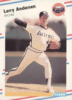 #438 Larry Andersen - Houston Astros - 1988 Fleer Baseball