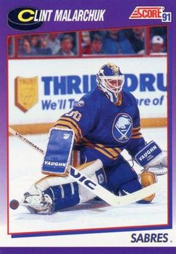#438 Clint Malarchuk - Buffalo Sabres - 1991-92 Score American Hockey