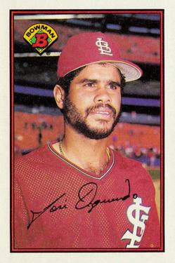 #438 Jose Oquendo - St. Louis Cardinals - 1989 Bowman Baseball