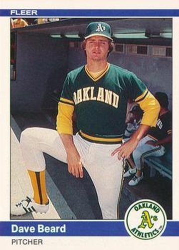 #438 Dave Beard - Oakland Athletics - 1984 Fleer Baseball