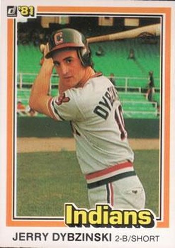 #438 Jerry Dybzinski - Cleveland Indians - 1981 Donruss Baseball