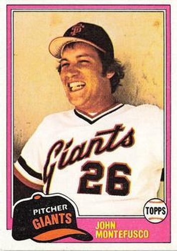 #438 John Montefusco - San Francisco Giants - 1981 Topps Baseball