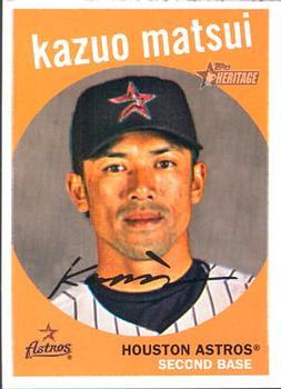 #438 Kazuo Matsui - Houston Astros - 2008 Topps Heritage Baseball