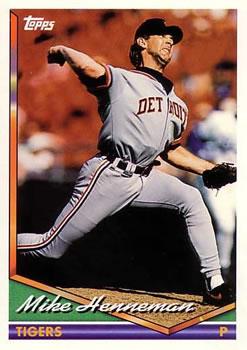 #438 Mike Henneman - Detroit Tigers - 1994 Topps Baseball