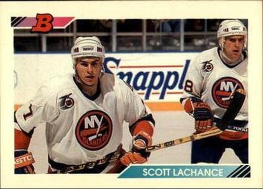 #438 Scott Lachance - New York Islanders - 1992-93 Bowman Hockey