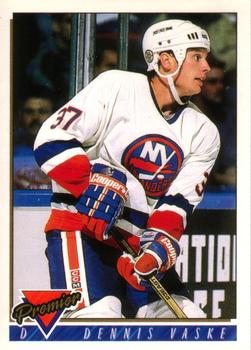 #438 Dennis Vaske - New York Islanders - 1993-94 O-Pee-Chee Premier Hockey