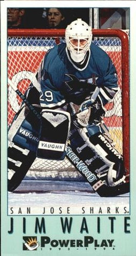 #438 Jimmy Waite - San Jose Sharks - 1993-94 Fleer PowerPlay Hockey