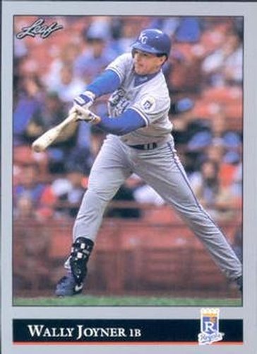 #438 Wally Joyner - Kansas City Royals - 1992 Leaf Baseball