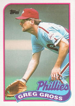 #438 Greg Gross - Philadelphia Phillies - 1989 Topps Baseball