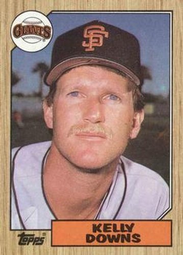 #438 Kelly Downs - San Francisco Giants - 1987 Topps Baseball