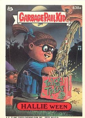 #438a Hallie Ween - 1987 Topps Garbage Pail Kids Series 11