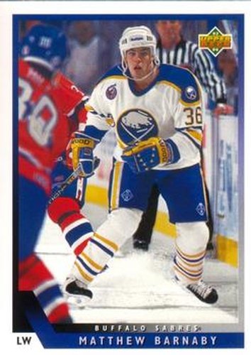 #439 Matthew Barnaby - Buffalo Sabres - 1993-94 Upper Deck Hockey