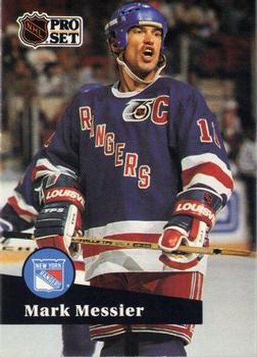 #439 Mark Messier - 1991-92 Pro Set Hockey