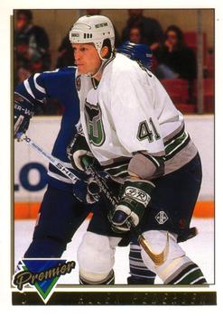 #439 Allen Pedersen - Hartford Whalers - 1993-94 O-Pee-Chee Premier Hockey - Gold