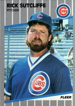 #439 Rick Sutcliffe - Chicago Cubs - 1989 Fleer Baseball
