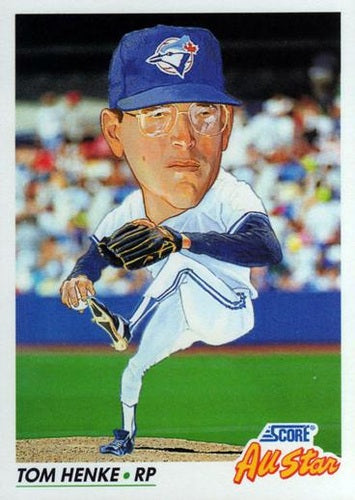 #439 Tom Henke - Toronto Blue Jays - 1992 Score Baseball