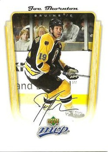 #439 Joe Thornton - Boston Bruins - 2005-06 Upper Deck MVP Hockey