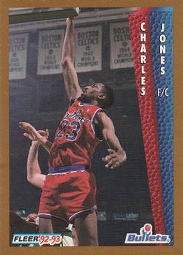 #439 Charles Jones - Washington Bullets - 1992-93 Fleer Basketball