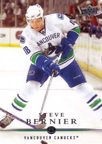 #439 Steve Bernier - Vancouver Canucks - 2008-09 Upper Deck Hockey
