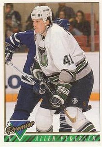 #439 Allen Pedersen - Hartford Whalers - 1993-94 Topps Premier Hockey