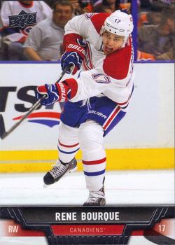 #439 Rene Bourque - Montreal Canadiens - 2013-14 Upper Deck Hockey