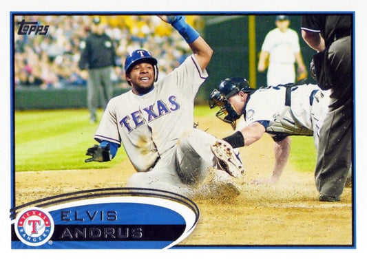 #439 Elvis Andrus - Texas Rangers - 2012 Topps Baseball