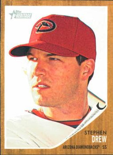 #439 Stephen Drew - Arizona Diamondbacks - 2011 Topps Heritage Baseball