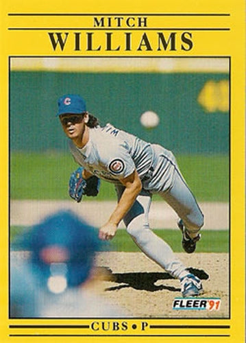 #439 Mitch Williams - Chicago Cubs - 1991 Fleer Baseball