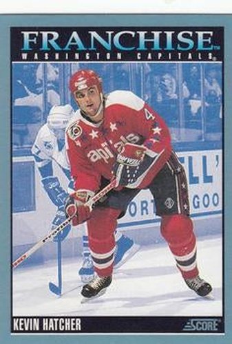 #439 Kevin Hatcher - Washington Capitals - 1992-93 Score Canadian Hockey