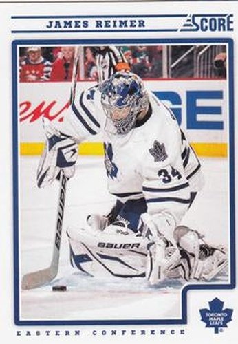 #439 James Reimer - Toronto Maple Leafs - 2012-13 Score Hockey