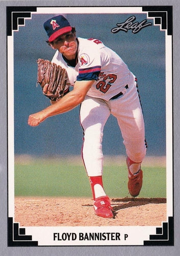 #439 Floyd Bannister - California Angels - 1991 Leaf Baseball