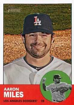 #439 Aaron Miles - Los Angeles Dodgers - 2012 Topps Heritage Baseball