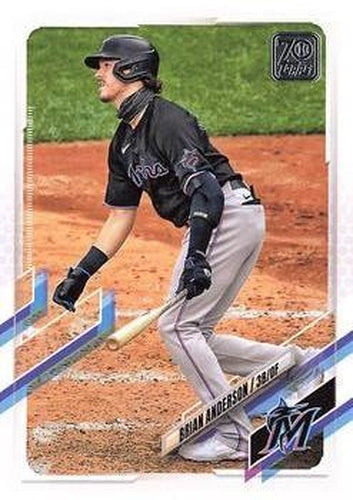 #439 Brian Anderson - Miami Marlins - 2021 Topps Baseball