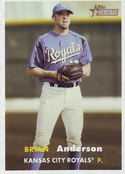 #439 Brian Anderson - Kansas City Royals - 2006 Topps Heritage Baseball