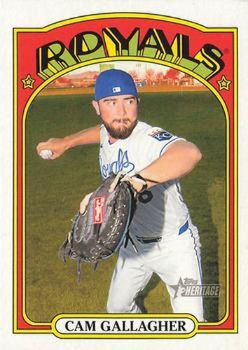 #439 Cam Gallagher - Kansas City Royals - 2021 Topps Heritage Baseball