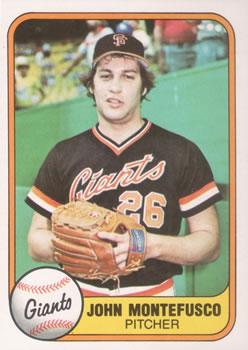 #439 John Montefusco - San Francisco Giants - 1981 Fleer Baseball