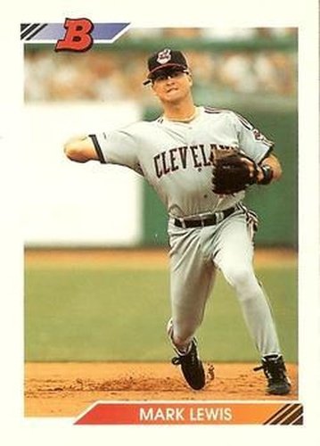#439 Mark Lewis - Cleveland Indians - 1992 Bowman Baseball