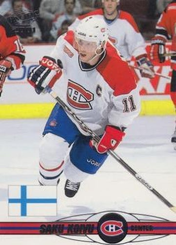#439 Saku Koivu - Montreal Canadiens - 2000-01 Pacific Hockey