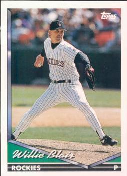 #439 Willie Blair - Colorado Rockies - 1994 Topps Baseball