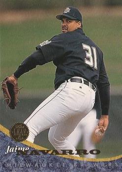 #439 Jaime Navarro - Milwaukee Brewers - 1994 Leaf Baseball