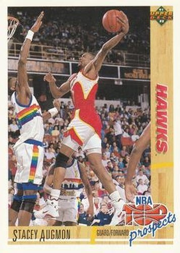 #439 Stacey Augmon - Atlanta Hawks - 1991-92 Upper Deck Basketball