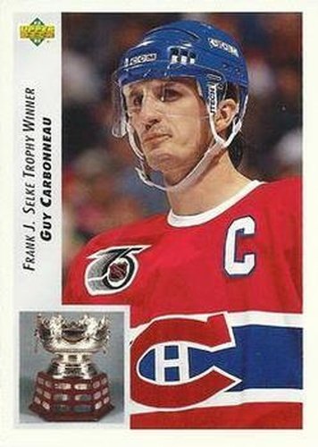 #439 Guy Carbonneau - Montreal Canadiens - 1992-93 Upper Deck Hockey