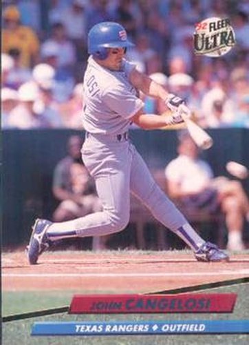 #439 John Cangelosi - Texas Rangers - 1992 Ultra Baseball