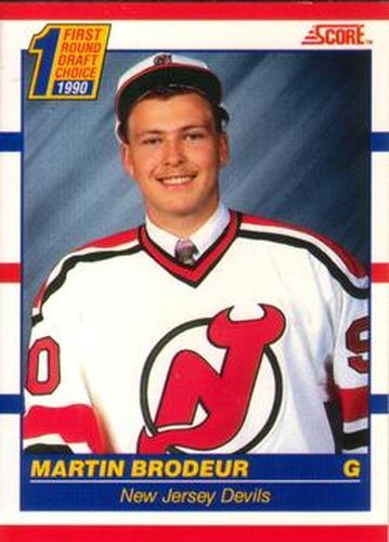 #439 Martin Brodeur - New Jersey Devils - 1990-91 Score Canadian Hockey