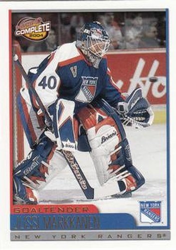 #439 Jussi Markkanen - New York Rangers - 2003-04 Pacific Complete Hockey